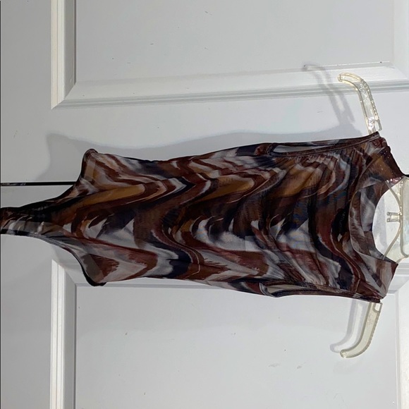 BRAND NEW brown mesh bodysuit - Picture 4 of 4
